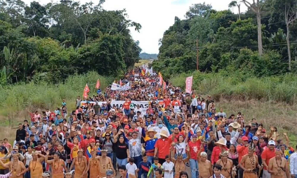 Trujillo y Amazonas movilizados en respaldo al presidente Maduro