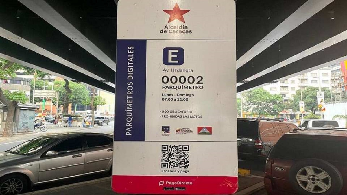 Avanza plan piloto de parquímetros digitales en Caracas