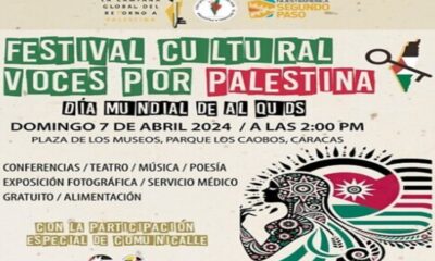 Realizan Festival Cultural Voces por Palestina en Caracas