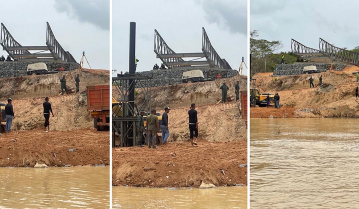FANB construye puente para interconectar con Guayana Esequiba
