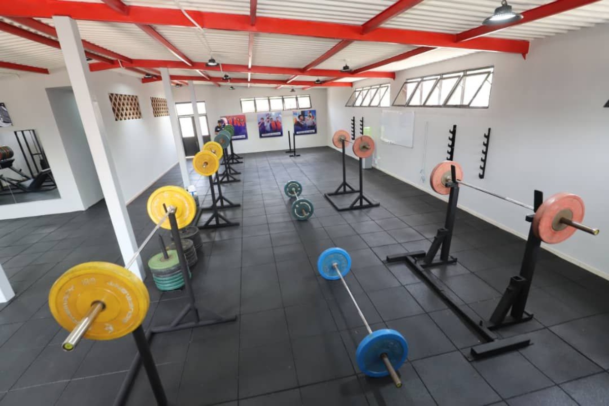 Gimnasio de halterofilia es rehabilitado en Maturín