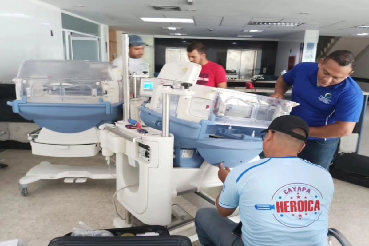 Heroica reparó equipos en el Hospital Luis Ortega