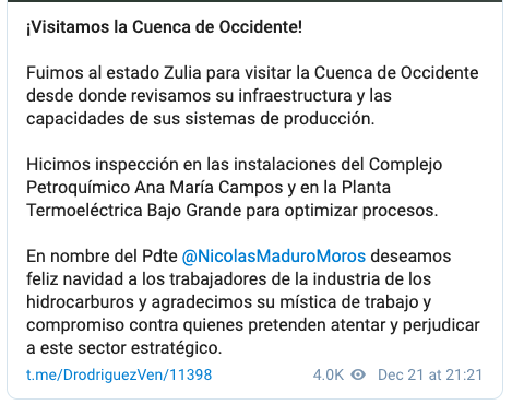Vicepresidenta inspecciona Cuenca de Occidente