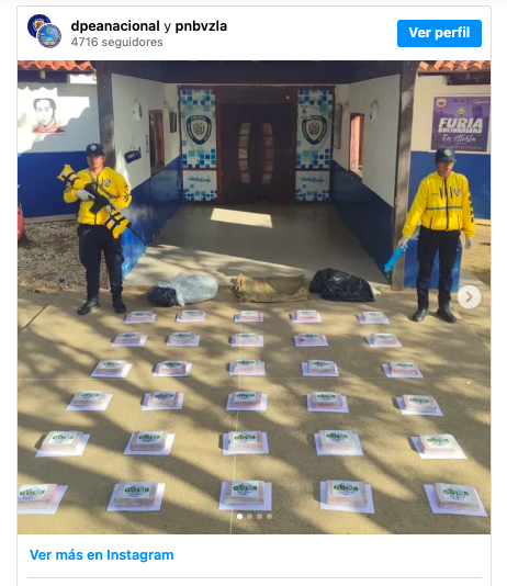 PNB decomisa más de 36 kilos de cocaína en Falcón