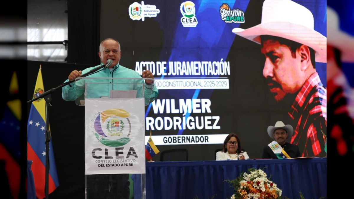 Cabello destacó virtudes del gobernador Wilmer Rodríguez