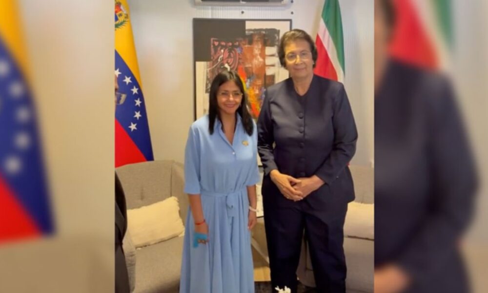 Vicepresidenta Rodríguez se reunió con Presidenta de Suriname