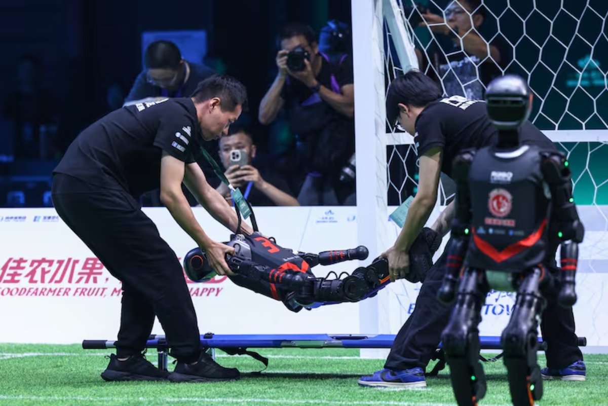 China celebró campeonato de fútbol con robots