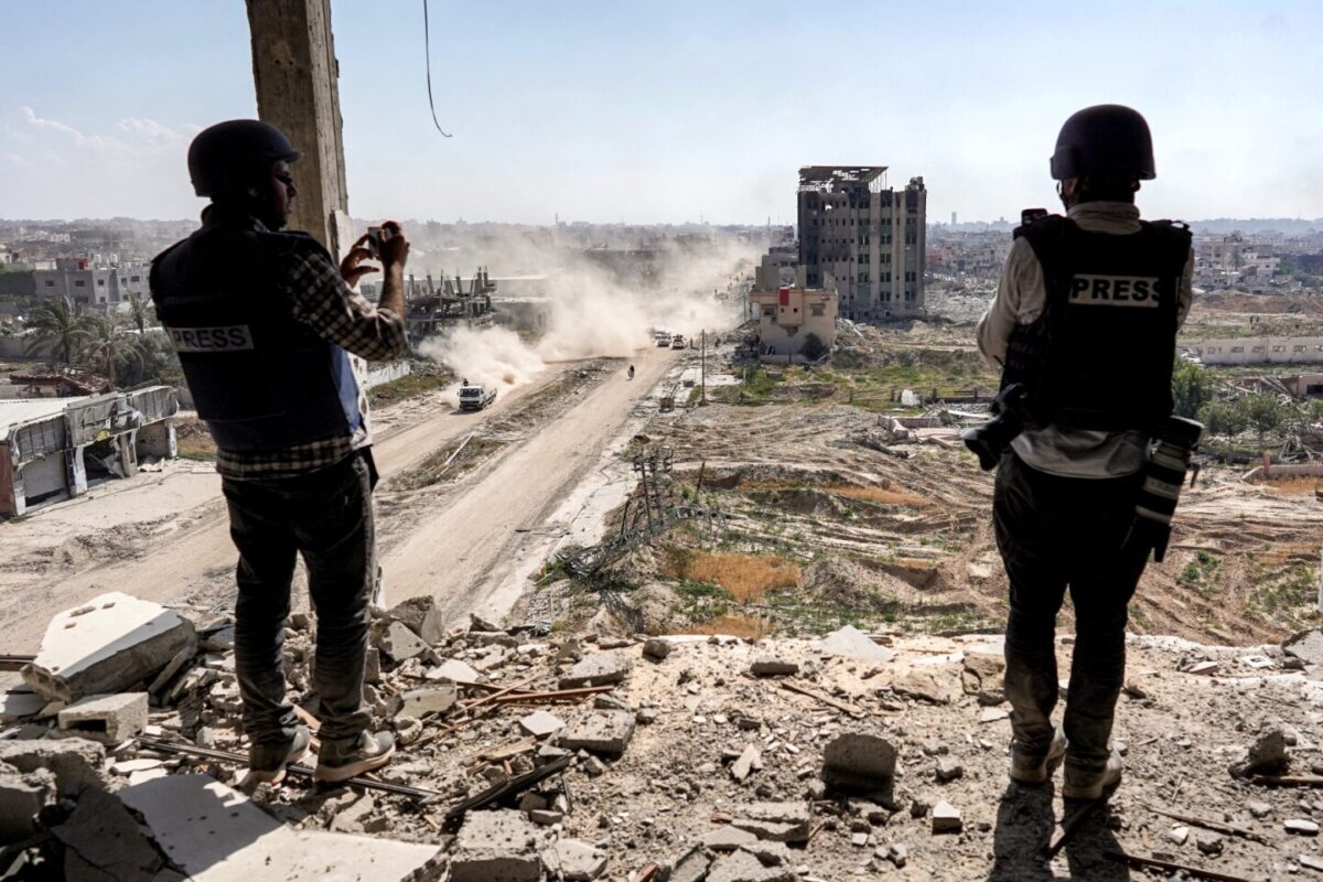 Periodistas internacionales condenan apagón informativo en Gaza