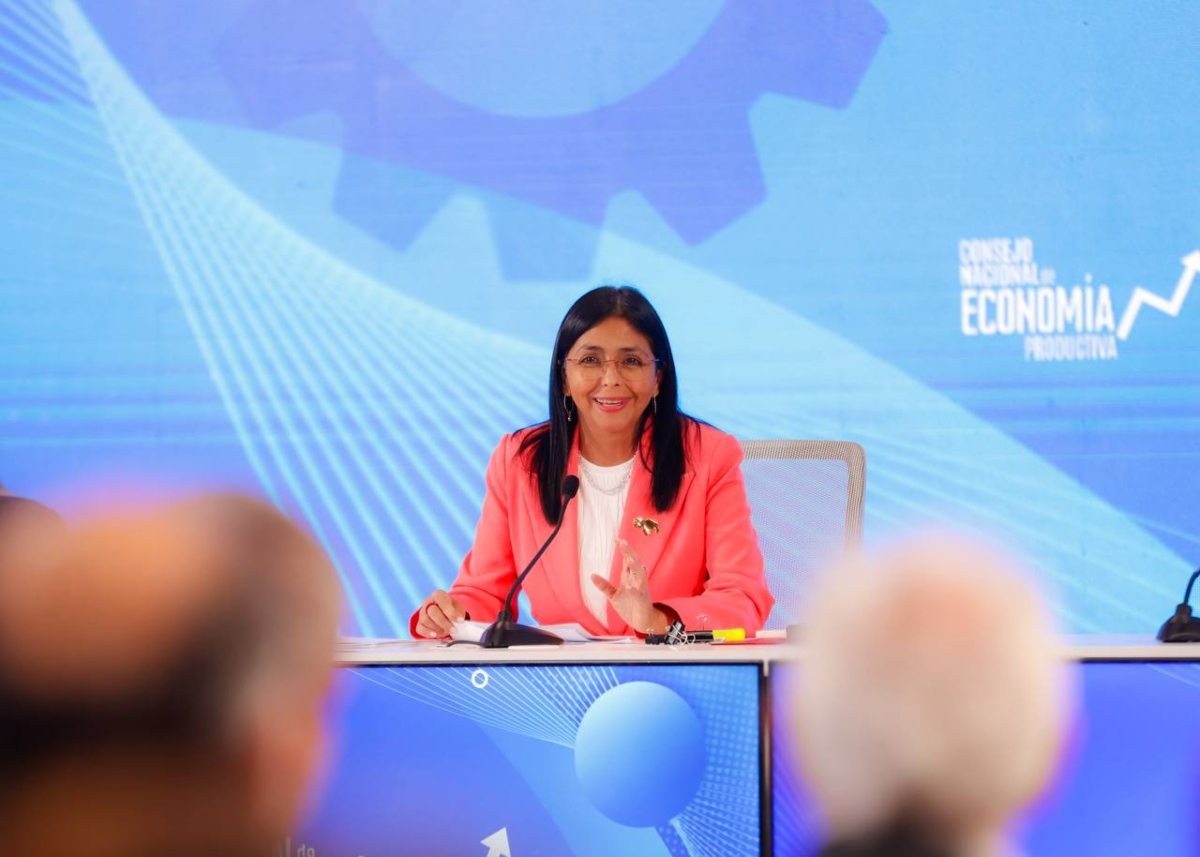 Delcy Rodríguez: "todos los sectores están creciendo"