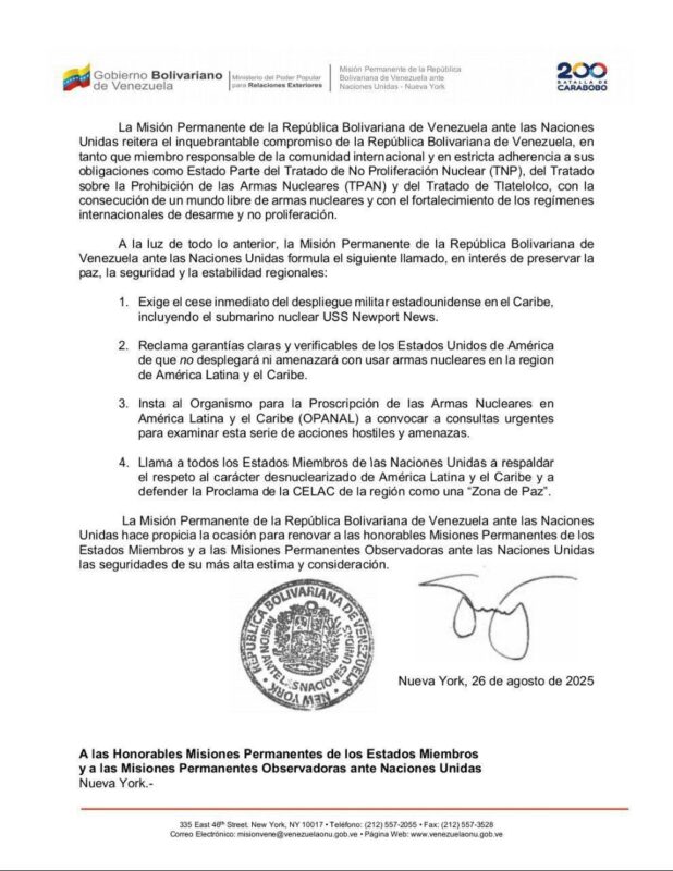 Venezuela se para firme