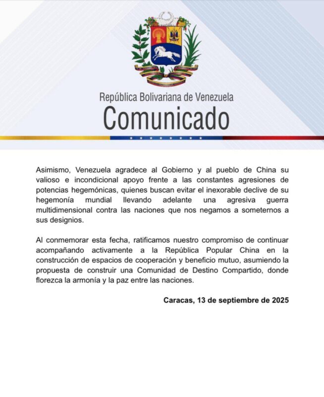 China y Venezuela