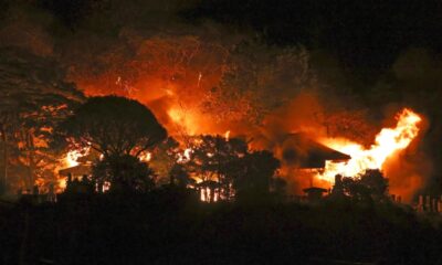 Mega incendio devora 170 edificios en Japón