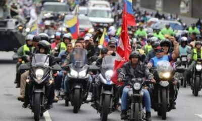 Motorizados rodaron contra las amenazas gringas a Venezuela