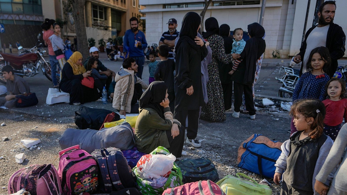 Pasan de 500 mil los desplazados del Líbano por ataques israelíes
