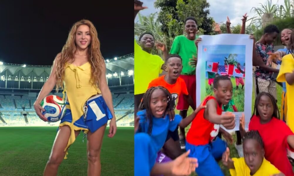Shakira invita a niños de uganda a bailar junto a ella en final del Mundial
