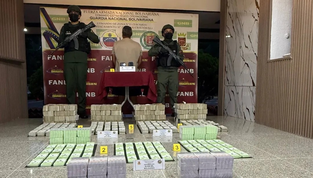 Decomisan más de 20 millones de bolívares del antiguo cono monetario