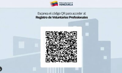 Activan código QR para acceder al Registro de Voluntarios Profesionales