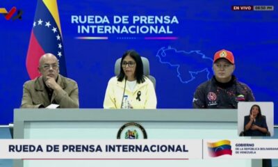 Presidenta (E) Delcy Rodríguez desmintió que el gobierno rechazara ayuda internacional