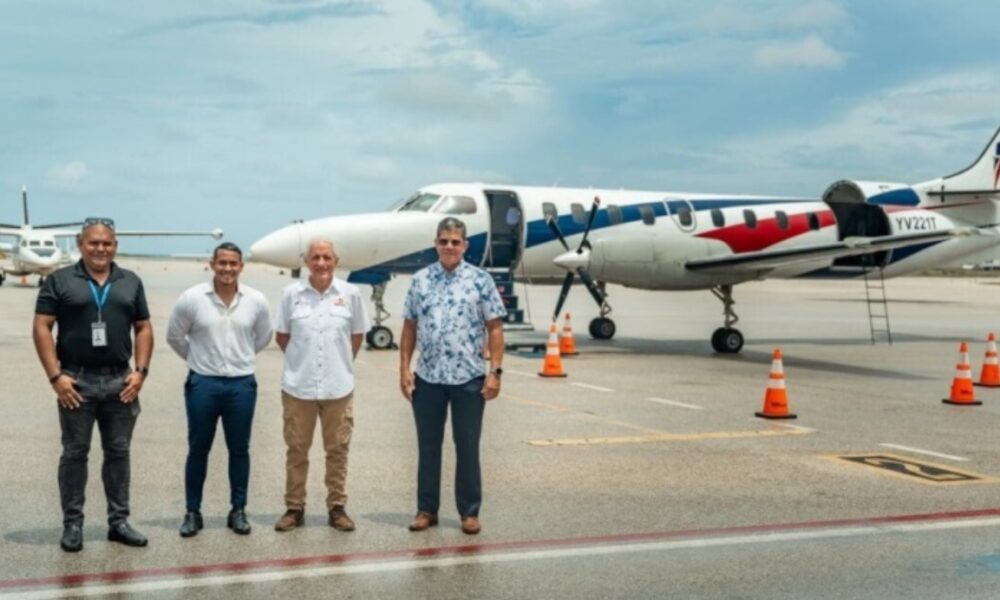 Arriba a Aruba primer vuelo chárter desde Caracas