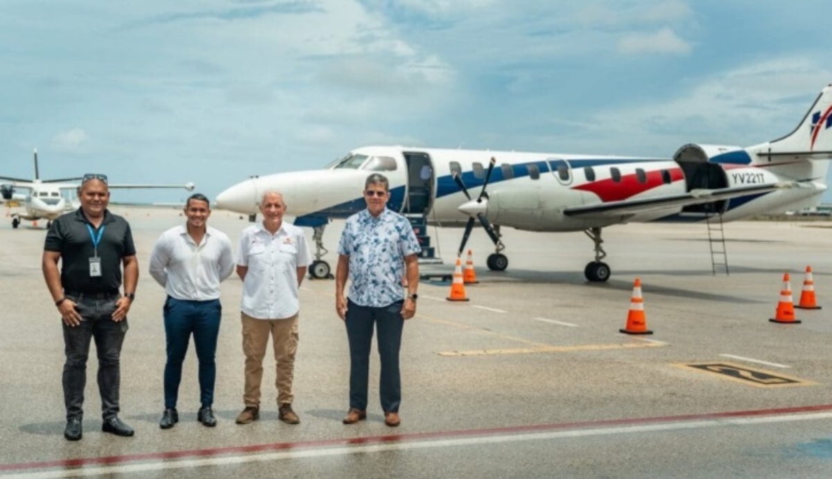 Arriba a Aruba primer vuelo chárter desde Caracas