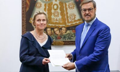 Canciller Plasencia recibió Copias de Estilo de la embajadora designada por el Reino de los Países Bajos