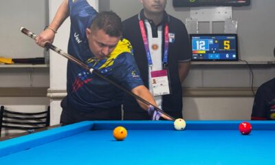 Billar venezolano destaca con oro y plata en Juegos Suramericanos Santa Fe