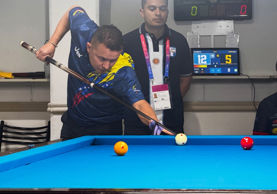 Billar venezolano destaca con oro y plata en Juegos Suramericanos Santa Fe
