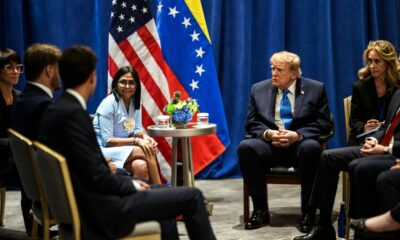 Riesgo país disminuye 6.000 puntos tras la reunión de Rodríguez con Trump