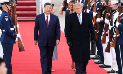 Xi Jinping llega a EEUU para visita de Estado y Trump lo recibe