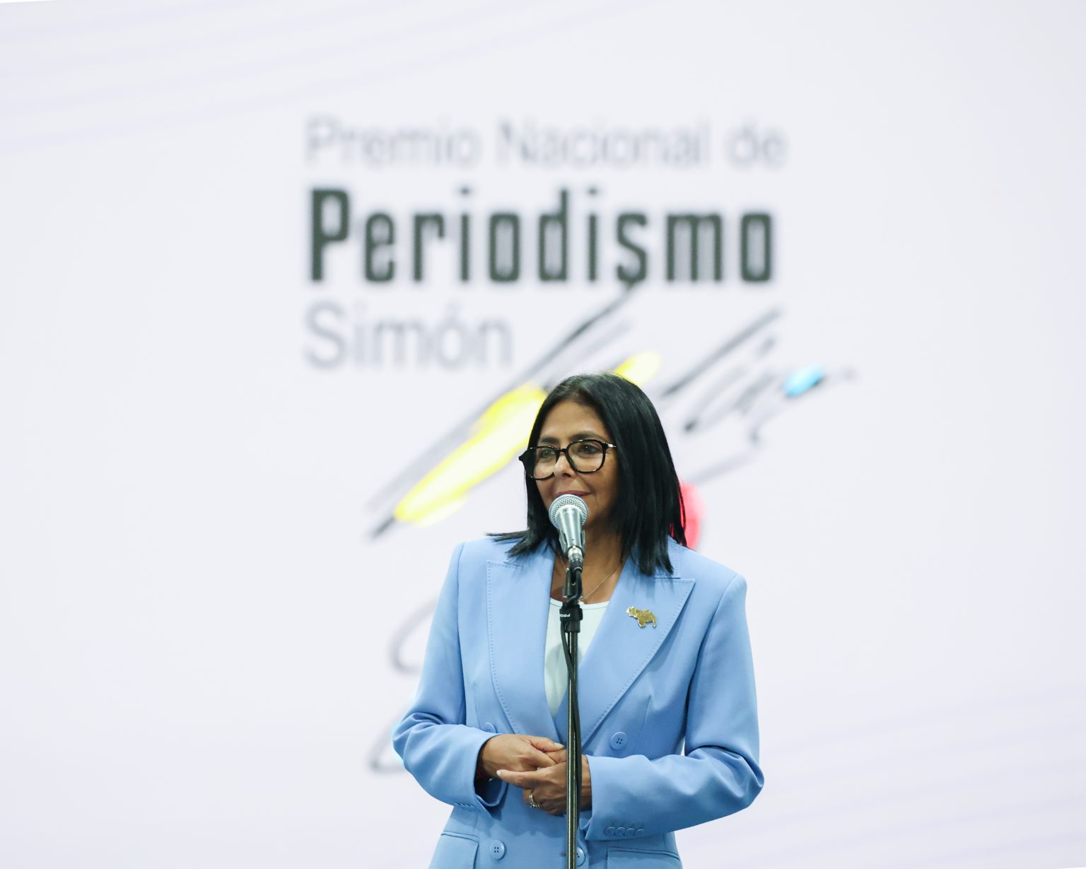 Presidenta Delcy Rodríguez lideró entrega del Premio Nacional de Periodismo Simón Bolívar 2026