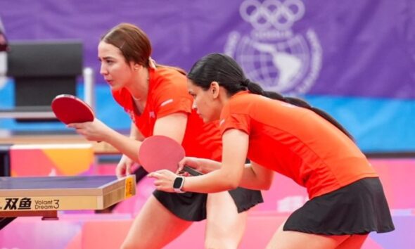 La dupla conformada por Cristina Gómez y Camila Obando conquistan el oro para Venezuela en el tenis de mesa