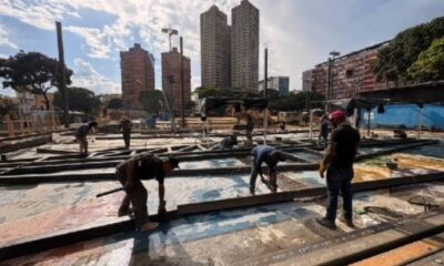 Avanzan obras del Paseo de la Fama de Campeones en avenida Lecuna