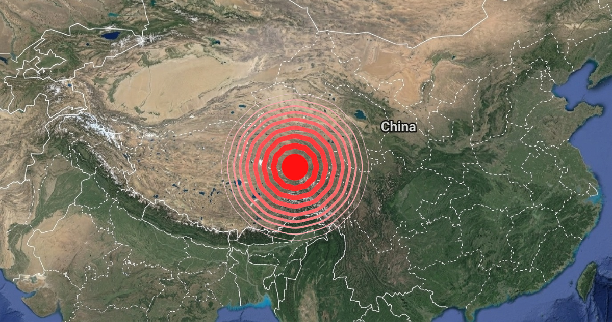 Sismo de magnitud de 7.0 sacude a regiones de Xizang en China