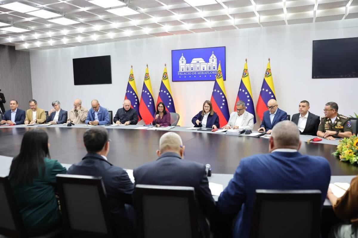 Delcy Rodríguez lidera Consejo de Vicepresidentes Sectoriales y Ministros en Miraflores