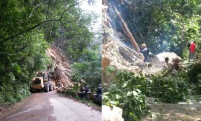 Carretera Maracay-Choroní permanece cerrada tras fuertes lluvias