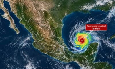 Tormenta tropical "Isaias" se forma en el Golfo de México
