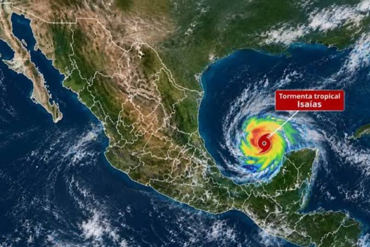 Tormenta tropical "Isaias" se forma en el Golfo de México