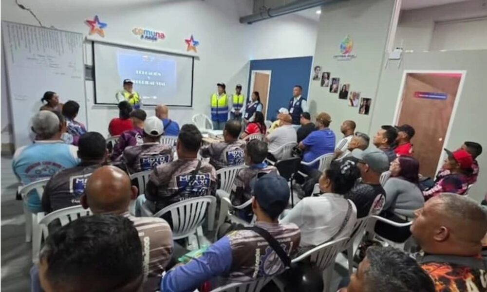 Impulsan formación en seguridad vial para motociclistas en Charallave